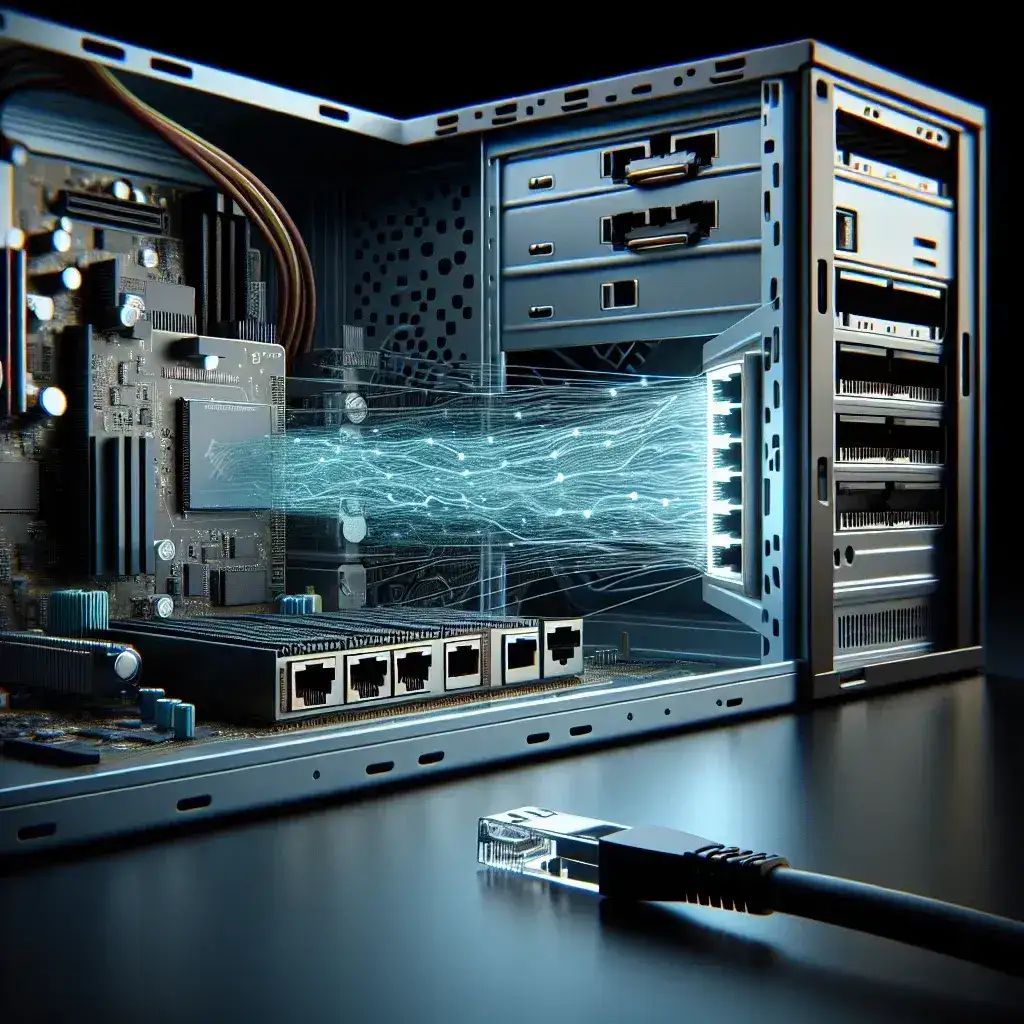 What is the purpose of a network adapter in a computer?