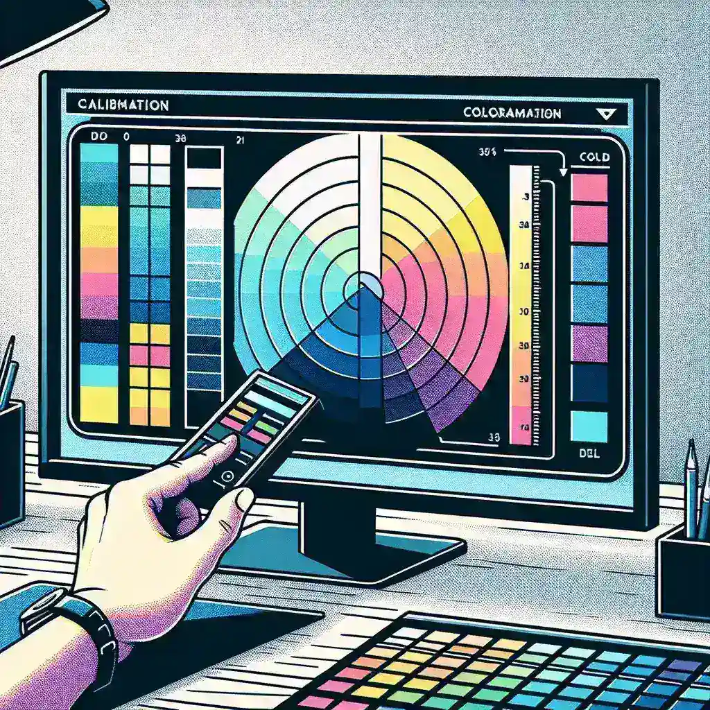 How do I calibrate an LCD monitor for accurate colors?