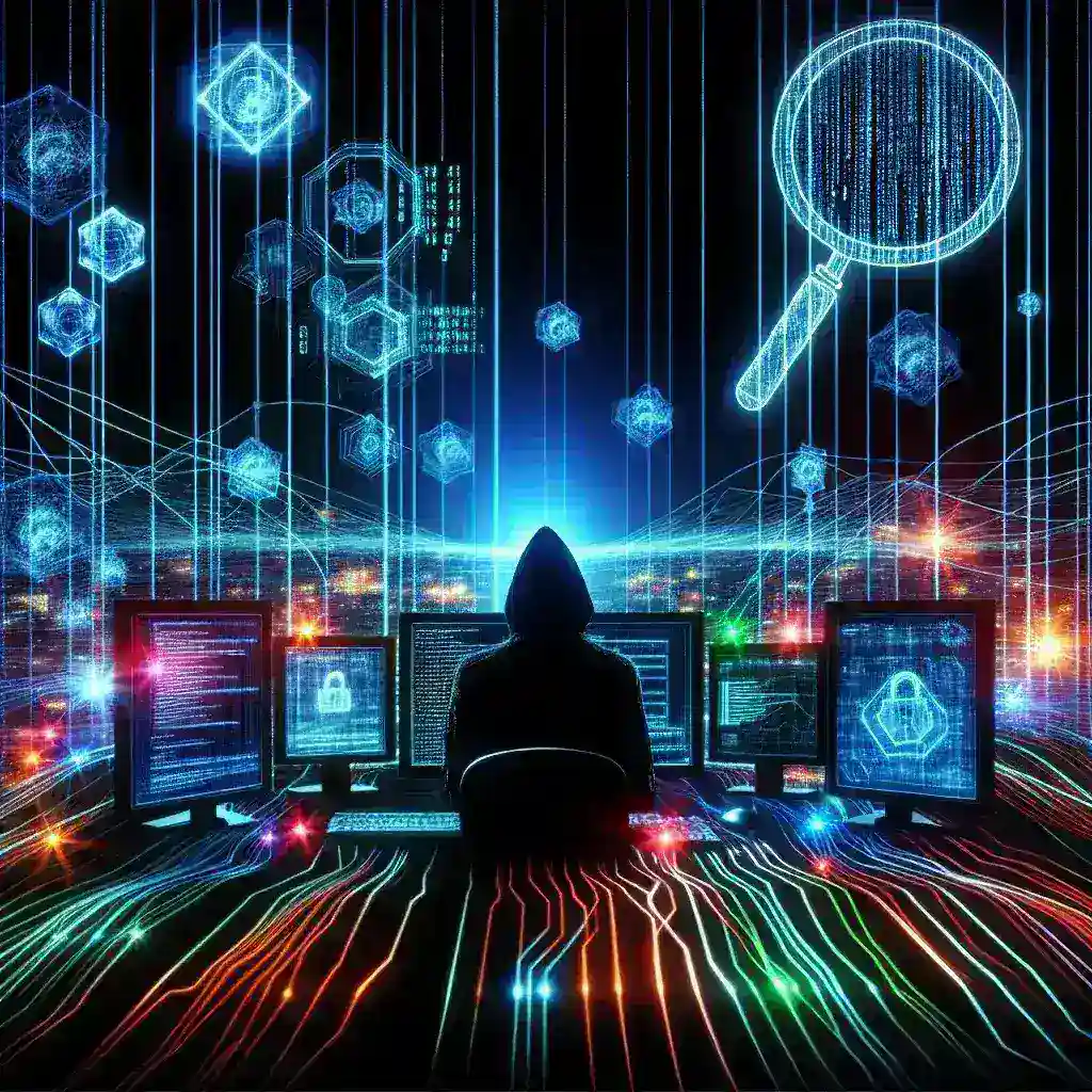 Someone Inspecting Network Traffic How Hackers Exploit Wireshark to Analyze Network Traffic - HybridIT